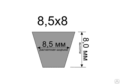 Ремень клиновой 8.5X8 L1018