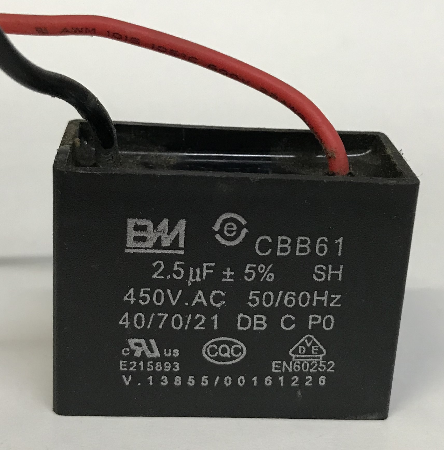 Конденсатор квадрат  2,5 mF 450V