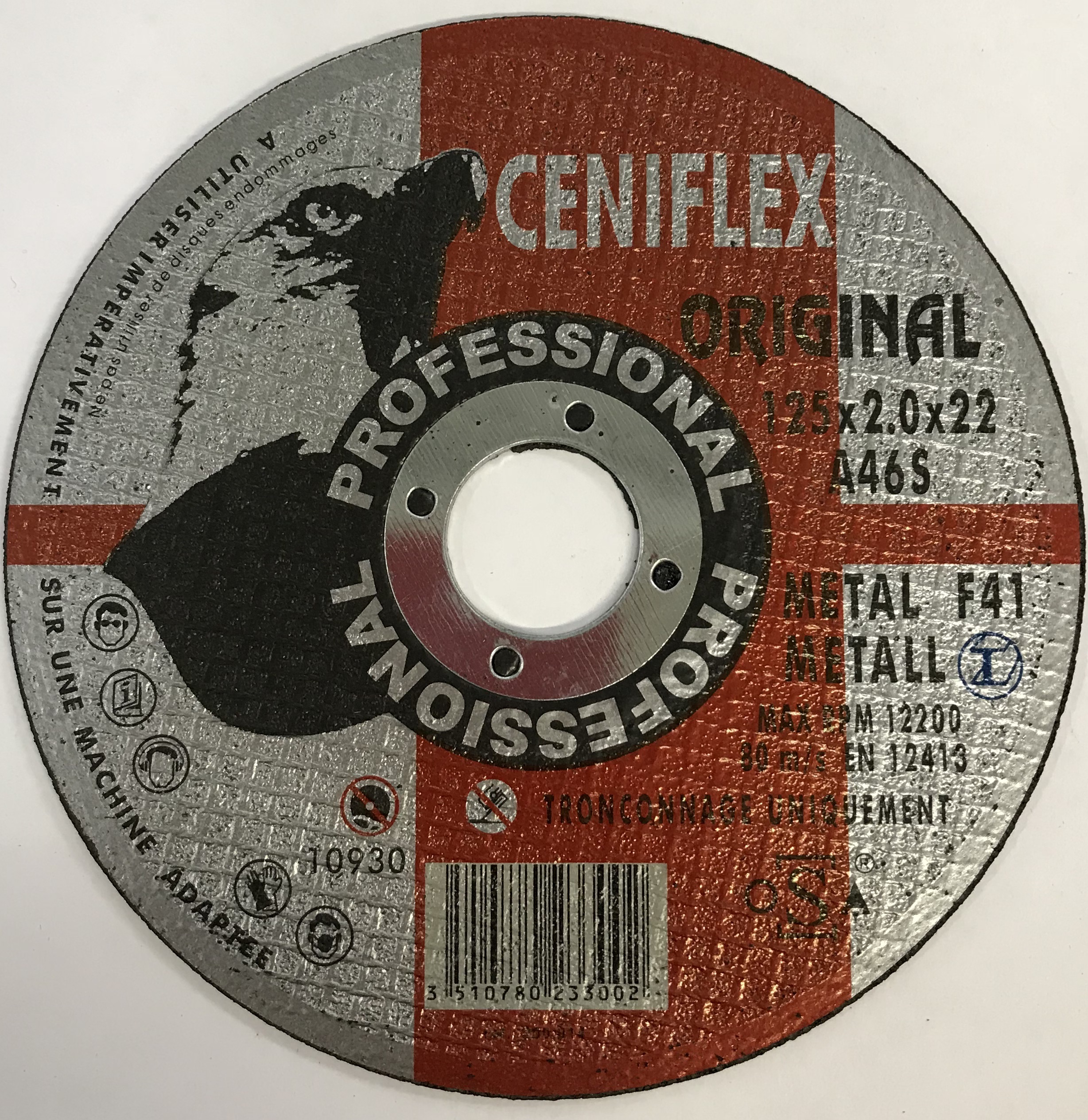 Диск отрезной 125х2.0х22.2  CENIFLEX-PROFESSIONAL